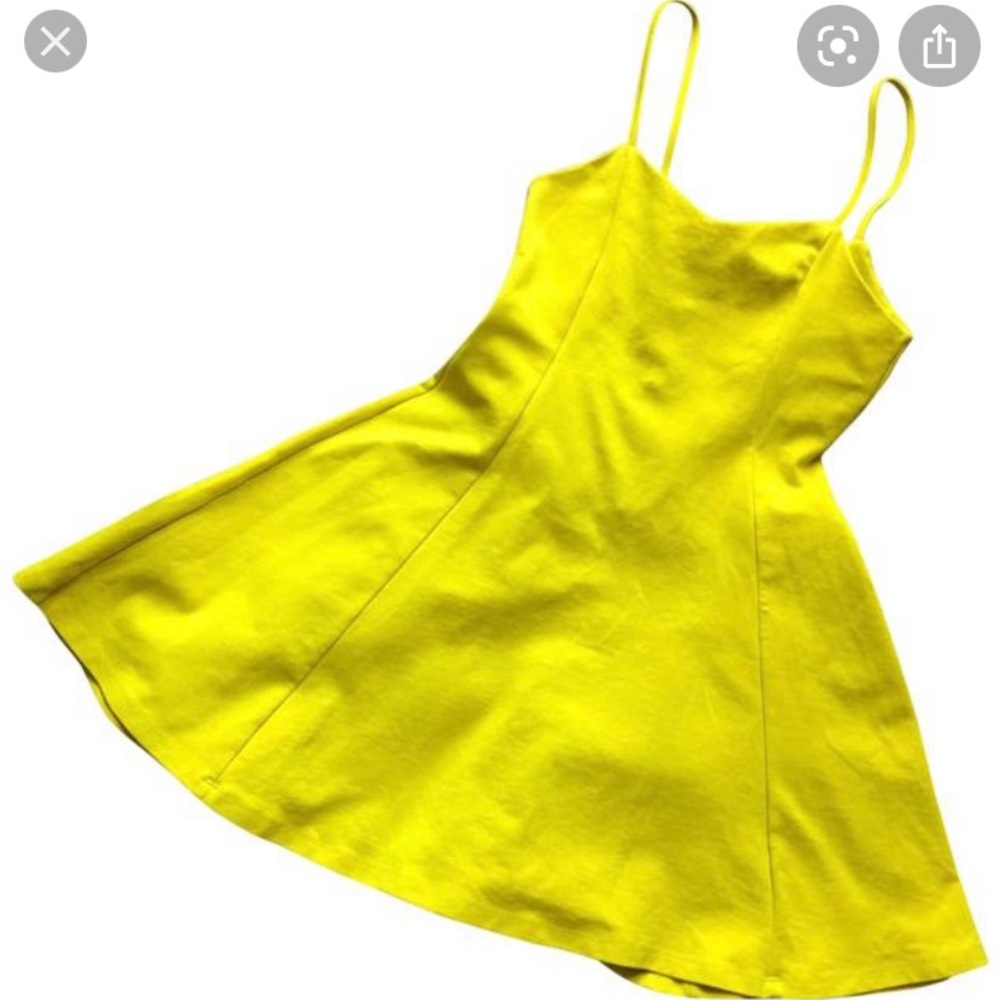 Zara neon yellow dress